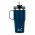 Κούπα με Καλαμάκι με Regatta Thermo Insulated Mug Σκούρο μπλε 600 ml Ανοξείδωτο ατσάλι