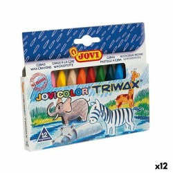 Χρωματιστά κεριά Jovi JOVICOLOR TRIWAX Πολύχρωμο (12 Μονάδες)
