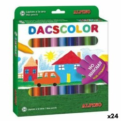 Χρωματιστά κεριά Alpino Dacscolor Πολύχρωμο (24 Μονάδες)