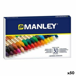 Χρωματιστά κεριά Manley Πολύχρωμο 30 Τεμάχια (50 Μονάδες)