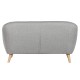 Καναπές Home ESPRIT Γκρι Κρεμ Φυσικό Scandi 146 x 84 x 82 cm Καναπές Home ESPRIT Γκρι Κρεμ Φυσικό Scandi 146 x 84 x 82 cm