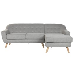 Καναπές Home ESPRIT Γκρι Κρεμ Scandi 226 x 144 x 84 cm