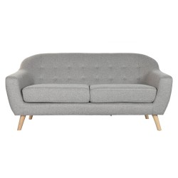 Καναπές Home ESPRIT Γκρι Κρεμ Φυσικό Scandi 172 x 82 x 82 cm