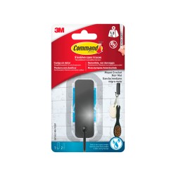 Γάντζος για κρέμασμα 3M 1,3 kg 25 X 35 X 95 MM Μαύρο Βινυλίου (1 μονάδα)