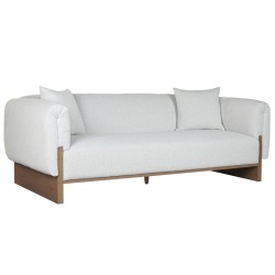 Καναπές Home ESPRIT Καφέ Γκρι Scandi 220 x 95 x 77 cm