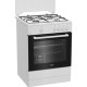 Εστία Αερίου BEKO FBG62000WL Λευκό