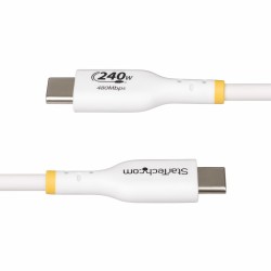 Καλώδιο USB Startech USB2EPR1MW Λευκό 1 m
