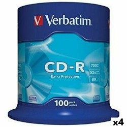 CD-R Verbatim Extra Protection 700 MB 52x 100 Τεμάχια (4 Μονάδες)