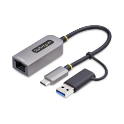 Καλώδιο USB Startech U2GA-USB-C-ETHERNET Γκρι