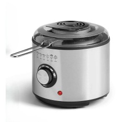 Φριτέζα Argon Μαύρο Διαφανές Ασημί 1 L 950 W