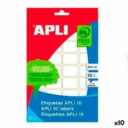 Ετικέτες Apli Λευκό χαρτί 10 Φύλλα 20 x 50 mm (x10)