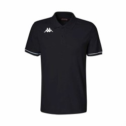 Ανδρική Μπλούζα Polo με Κοντό Μανίκι Kappa Kappa Barli Μαύρο 4XL