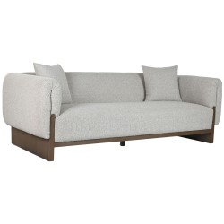 Καναπές Home ESPRIT Καφέ Μπεζ Scandi 220 x 95 x 77 cm