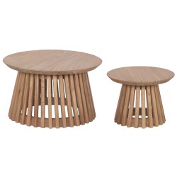 Σετ με 2 τραπέζια Home ESPRIT 60 x 60 x 35 cm