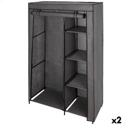 Ντουλάπα για τα ρπύχα Max Home Σκούρο γκρίζο 105 X 160 X 44 CM x2