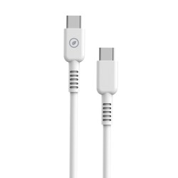 Καλώδιο USB-C σε USB-C Muvit for Change Λευκό 3 m
