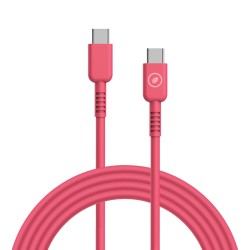 Καλώδιο USB-C σε USB-C Muvit for Change Mατζέντα 1,2 m