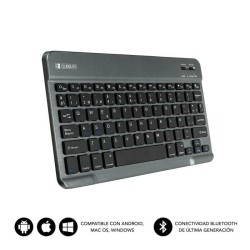 Bluetooth Πληκτρολόγιο Subblim SUB-KBT-SM0002 Γκρι Ισπανικό Qwerty