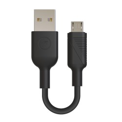 Καλώδιο USB Muvit for Change Μαύρο 20 cm