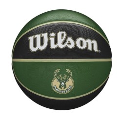 Mπάλα Μπάσκετ Wilson NBA Team Tribute Milwakee 7 Πράσινο Φυσικό καουτσούκ (Μέγεθος 7)