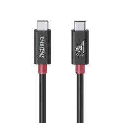 Καλώδιο USB-C Hama 00200799 Μαύρο