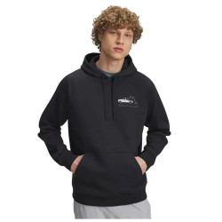 Ανδρικό Φούτερ με Κουκούλα Under Armour Rival Fleece Hbr Logo Hd Μαύρο