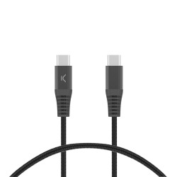 Καλώδιο USB KSIX Μαύρο 1 m