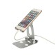 βάση για κινητά KSIX Swivel Ασημί βάση για κινητά KSIX Swivel Ασημί