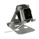 βάση για κινητά KSIX Swivel Ασημί βάση για κινητά KSIX Swivel Ασημί