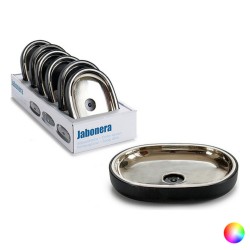 σαπουνοθήκη Ασημί Ανοξείδωτο ατσάλι Πλαστική ύλη 9,5 x 2,5 x 13 cm