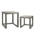 Βοηθητικό Τραπέζι Gift Decor BIG-S3603676 Γκρι Από φίλντισι 42,5 x 61 x 60 cm (2 Τεμάχια) (x2)