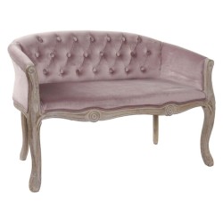 Καναπές DKD Home Decor Καφέ Ροζ Ξύλο Σύγχρονη 107 x 61 x 71 cm