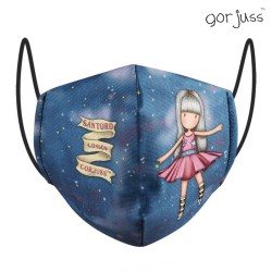 Επαναχρησιμοποιήσιμη Υφασμάτινη Μάσκα Υγιεινής Gorjuss Μπλε