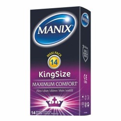 Προφυλακτικά Manix King Size Όχι 18,5 cm Ø 5,6 cm (14 uds)
