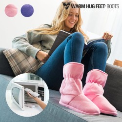 Warm Hug Feet Θερμαινόμενες Παντόφλες Μπότες