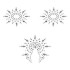 Σετ Gloria Ασημί Mystim (3 pcs)