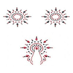 Σετ Gloria Μαύρο και Κόκκινο Mystim (3 pcs)
