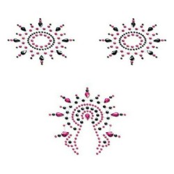 Σετ Gloria Μαύρο και Ροζ Mystim (3 pcs)