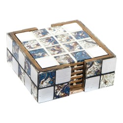 Σουβέρ DKD Home Decor Ρητίνη Ξύλο MDF (6 pcs)