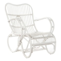 Κουνιστή Καρέκλα DKD Home Decor Λευκό 75 x 85 x 85 cm