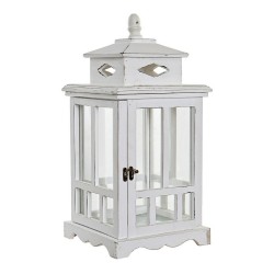 Lanterne DKD Home Decor Λευκό Κρυστάλλινο Τζίντζερ (22.5 x 22.5 x 47 cm)