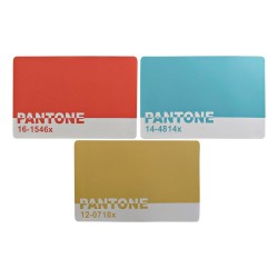 Σουπλά DKD Home Decor Pantone Μπλε Κόκκινο Χρυσό Καουτσούκ 43,5 x 28,5 x 0,5 cm 3 Τεμάχια