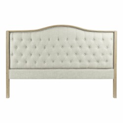 Κεφαλάρι κρεβατιού DKD Home Decor Μπεζ Φυσικό Ξύλο ξύλο καουτσούκ 180 x 10 x 120 cm