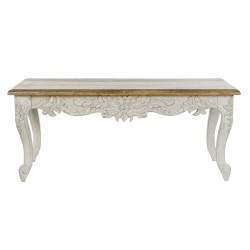 Τραπεζάκι Καφέ DKD Home Decor Λευκό Φυσικό 120 x 61 x 49 cm