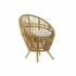 Πολυθρόνα DKD Home Decor 8424001750092 Φυσικό βαμβάκι Λευκό ρατάν (74 x 67 x 85 cm)