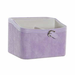 Βάση για Τηλεχειριστήρια DKD Home Decor Λιλά Ρομαντικό 19 x 16 x 14 cm Πολυουρεθάνιο Περιστροφικó