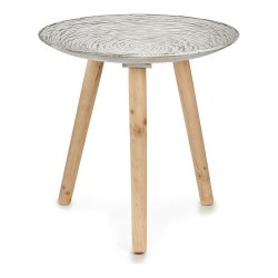 Βοηθητικό Τραπέζι Gift Decor Λευκό Καφέ Ξύλο 40 x 39 x 40 cm Σπείρες