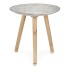 Βοηθητικό Τραπέζι Gift Decor Λευκό Καφέ Ξύλο 40 x 39 x 40 cm Σπείρες