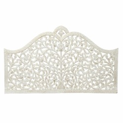 Κεφαλάρι κρεβατιού DKD Home Decor Λευκό Χρυσό Ξύλο MDF 152 x 3 x 91 cm