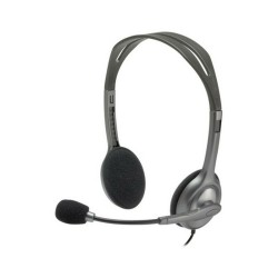 Ακουστικά με Μικρόφωνο Logitech 981-000593 Γκρι